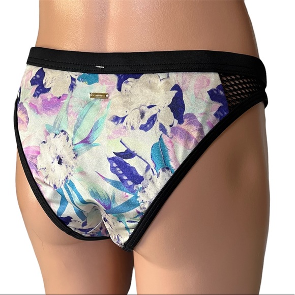 NWT Victoria's Secret One-Piece Strappy Monokini Tropical Mesh Swimsuit size L - Picture 8 of 16